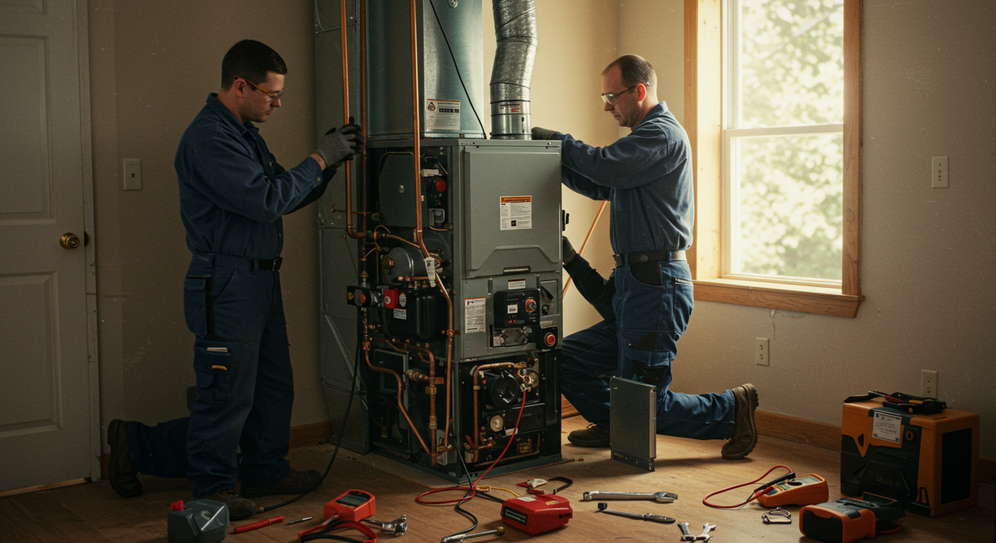 gas vs electric furnace installation